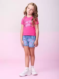 SHORTS JEANS BORDADO MORANGOS MOMI - loja online