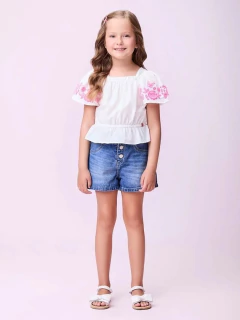 Blusa Estampa Flores Momi - loja online