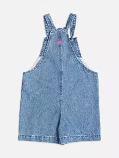 JARDINEIRA JEANS MORANGOS MOMI - Bolhinhas de Sabão