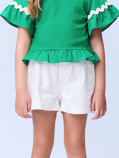 SHORTS DE SARJA COM STRASS MOMI