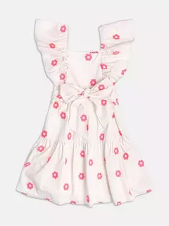 VESTIDO TRICOLINE FLORES NEON na internet
