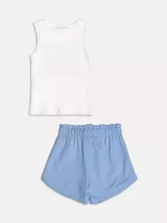 CONJUNTO REGATA E SHORTS - Bolhinhas de Sabão