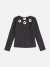 Blusa Infantil Canelada Manga Longa com Flores