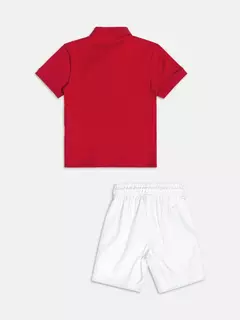 CONJUNTO POLO BERMUDA VERMELHO - loja online