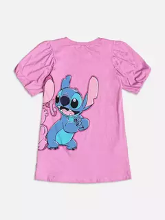 VESTIDO STITCH E ANGEL ROSA ROCK ROSE na internet