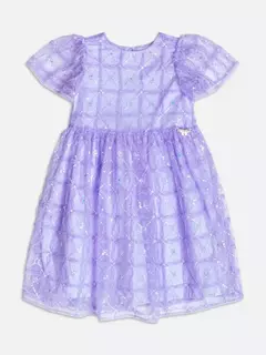 Vestido de Tule Lilás com Paetê na internet