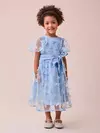 VESTIDO DE TULE BORBOLETAS AZUL - comprar online