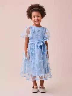 VESTIDO DE TULE BORBOLETAS AZUL - comprar online
