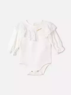 Body com Babado Off White Animê