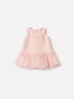 VESTIDO COM TULE 12A18-1A ROSA NUDE na internet