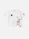 BLUSA BRANCA DE NEVE E BAMBI PEROLA - comprar online