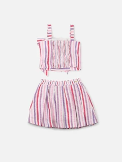 Conjunto Blusa Com Saia Animê - Bolhinhas de Sabão