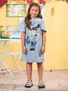 VESTIDO MINNIE JEANS ANIMÊ