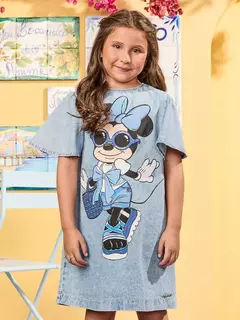 VESTIDO MINNIE JEANS ANIMÊ - loja online