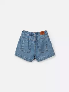 SHORTS COM BOLSO DE PAETE JEANS ANIMÊ - Bolhinhas de Sabão