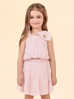 CONJUNYO BLUSA BALONE E SAIA ANIMÊ - loja online