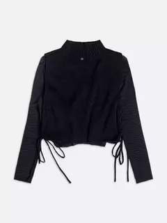 Blusa de Tule Com Tricot I Am Authoria - Bolhinhas de Sabão