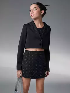 BLAZER ALFAIATARIA PEDRARIA PRETO - comprar online