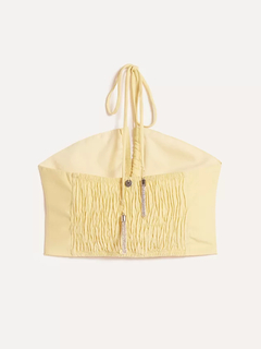 Cropped Alfaiataria Amarelo Authoria na internet
