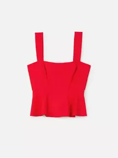 TOP TECIDO VERMELHO PIMENTA I AM AUTHORIA - comprar online