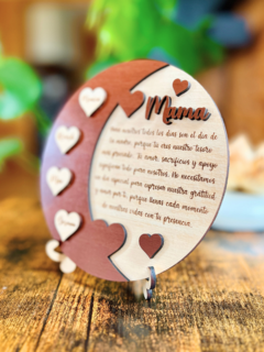 Letrero Corazones y Dedicatoria Personalizado - comprar online