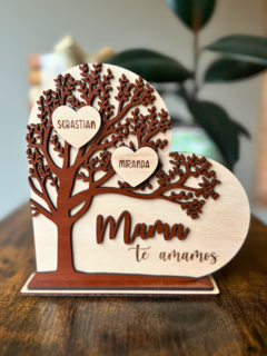 Decoración Árbol con Corazones