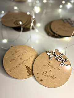 Esferas Navidad Personalizadas (simples relieve)