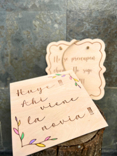 Letrero Matrimonio Grabado Personalizado - tienda online