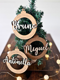 Esferas Navidad Personalizadas (simples relieve)