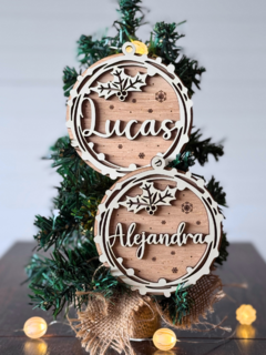 Esferas Navidad Personalizadas (doble)