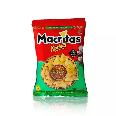 Nachos Macritas x 250 grs Caja x 15 Unidades