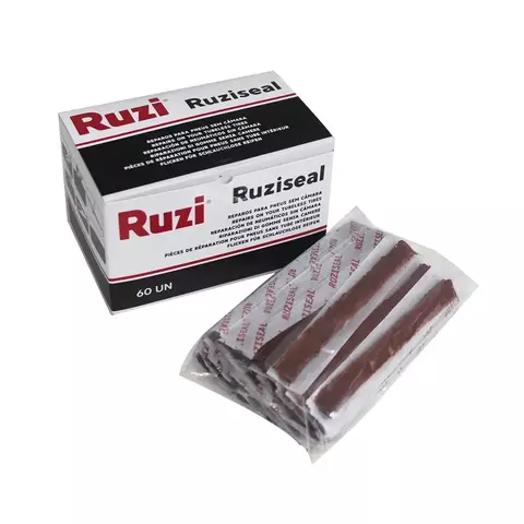 Refil Conserto De Pneu Sem Camara Passeio Caixa Com 60 Pecas - Ruziseal - Ruzi