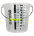 Balde Graduado 10L Transparente Em Polipropileno - St10396-10l - Steels Prolube - comprar online