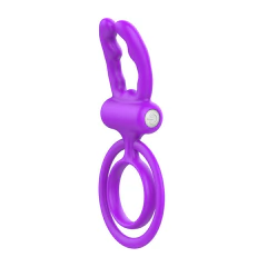00020 | Anel peniano com argola para testículo com vibração feito em silicone cirúrgico e ABS - YOUVIBE - E-VARIEDADES
