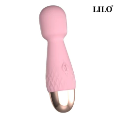 00135 | Mini Massageador corporal recarregável, em silicone ABS super macio, possui 10 modos de vibração - LILO - comprar online