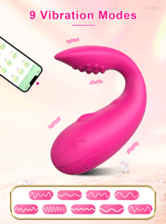 Imagem do 00374 | Vibrador à longa distancia com aplicativo e 10 modos de vibração com estimulador na ponta - YOUVIBE