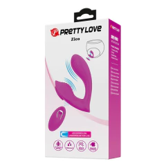 00548 | Estimulador clitoriano recarregável com penetrador ponto g com Controle Remoto sem fio - Zico - PRETTY LOVE - comprar online