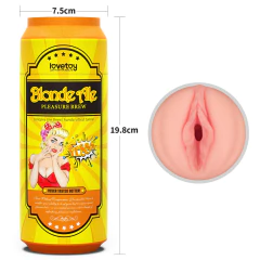 00649 | Mastrubador em formato de cerveja em lata - Pleasure Brew Masturbator-Blond Ale - LOVETOY - comprar online