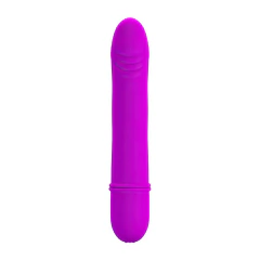 00741 | Vibrador feito de silicone, material macio com toque aveludado - PRETTY LOVE