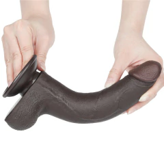 Imagem do 01011 | Pênis Realístico 20x4 cm - Sliding Skin Dual Layer Dong Flesh - LOVETOY