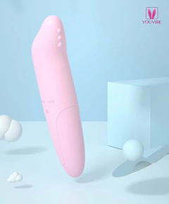 01204 | Vibrador Ponto G em ABS, super resistente, ponta levemente curvada - YOUVIBE - E-VARIEDADES