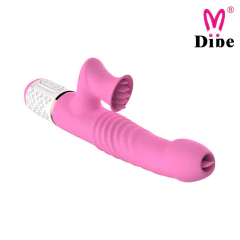 01247 | Vibrador com 7 modos de vibração, estimulador clitoriano, 7 intensidades de movimentos vai e vem com texturização no corpo do vibrado - DIBE - comprar online