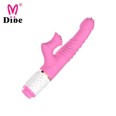 01247 | Vibrador com 7 modos de vibração, estimulador clitoriano, 7 intensidades de movimentos vai e vem com texturização no corpo do vibrado - DIBE - loja online