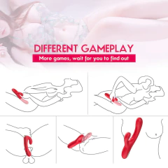 01272 | Vibrador de ponto G. Possui estimulação no meio, com 7 modos de vai e vem, na ponta tem 7 modos de vibração - OLENA - comprar online