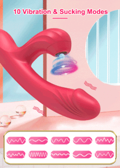 01334 | Vibrador e estimulador clitoriano, 10 modos de pulsação e 10 modos de vibração - YOUVIBE - loja online