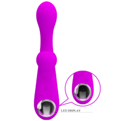01355 | Vibrador Ponto G com 10 modos Vibração e 10 modos de tapa - Skylar - PRETTY LOVE - loja online