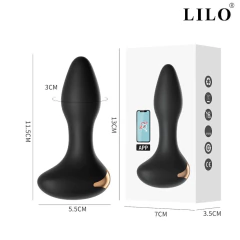 Imagem do 01574 | Plug anal, com 10 modos de vibração,possui controle remote com APP, pelo smartphone - LILO