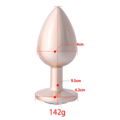 01623 | Plug Anal de Luxo com Pedra Acrílico usando nova tecnologia - Tmanho G - VIPMIX - comprar online