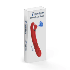 02103 | Vibrador Ponto G Duplo com 7 modos de vai e vem e estimuldor de Clitóris com 7 modos de pulsação - VIPMIX na internet