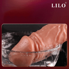 Imagem do 02306 | Pênis realistico com glande saltada, escroto e ventosa resistente - LILO